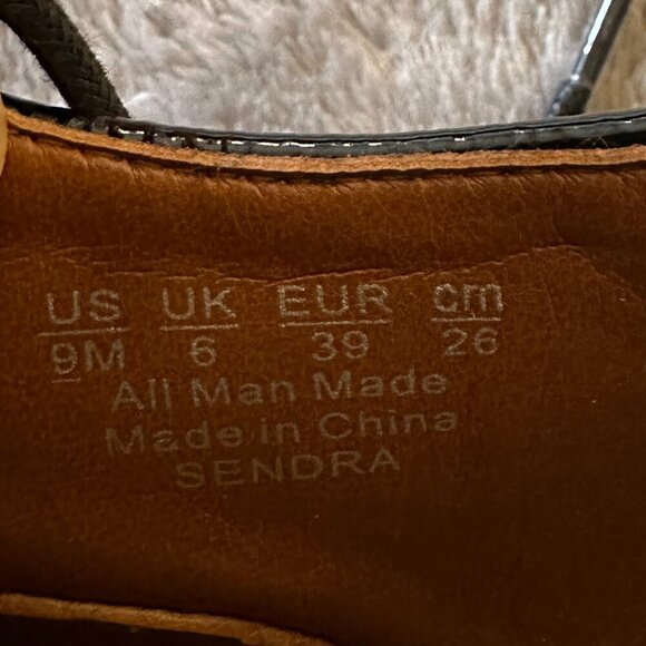 Franco Sarto Sendra Shiny Black Creepers Oxford Shoes Women's size 9 - Picture 3 of 7